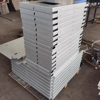 Fabricación de estructura de acero pesado, lámina personalizada de metal galvanizado