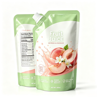 Op maat bedrukte spout pouches, hoogbarrière gelamineerde verpakking, premium 500ml fruitsap spout pouch voor dranken