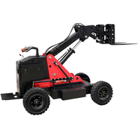 Gerbeur hydraulique tout-terrain électrique compact 1T 4WD pour le stockage et la logistique