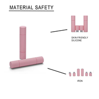 Haltères roses en gros, ensemble de 3 haltères sectionnés en Lbs, poids de main compacts pour femmes, Pilates, fitness, entraînement à domicile, tonification complète du corps