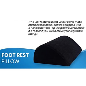 Cojín de reposapiés para debajo del escritorio, altura ajustable, almohadilla ergonómica de medio cilindro - Product Image 3