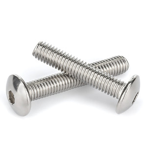Tornillos Allen de Acero Inoxidable de Alta Calidad M2 M3 M4 M5 M6 con Cabeza de Champiñón, Tornillos de Cabeza Hexagonal Plana - Product Image 5