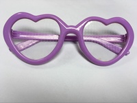 Lunettes de diffraction en forme de coeur en plastique ABS