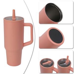 Nuevo Vaso Térmico de Acero Inoxidable 304 con Aislamiento al Vacío, para Coche, con Asa, 40 Oz, 6-12 Horas de Rendimiento Térmico, Logotipo Personalizable - Product Image 3