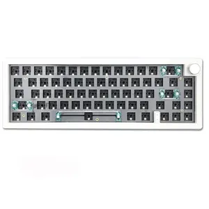 Kits de clavier de jeu mécanique filaire rétro-éclairé personnalisé, 67 touches BT 2.4G