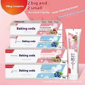 Venta directa de fábrica Pasta de dientes Refrescante Bicarbonato de sodio Blanqueamiento Pasta de dientes Eliminación de mal aliento Eliminación de manchas amarillas Aliento fresco - Product Image 1