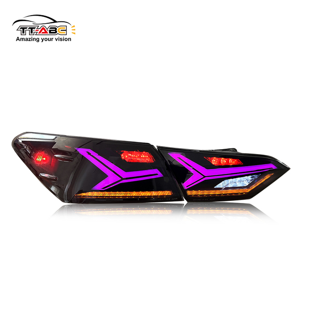 New Condition Lens LED Taillight for Toyota Camry 2018-2023 Modified Tail Lamp with Running Lights Turn Signal Brake Light