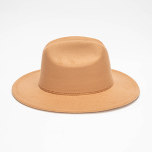 Sombrero <span class=keywords><strong>de</strong></span> Ala Ancha Plana 100% <span class=keywords><strong>Lana</strong></span> al por Mayor en Stock, Versátil Sombrero <span class=keywords><strong>de</strong></span> Moda Primavera para Hombre y Mujer, Ideal para Fiestas y Uso Casual al Aire Libre - Product Image 2