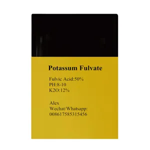 Agriculture Full Soluble Mineral Source Potassium Fulvate Powder Fulvic Acid 50% Organic Fertilizer