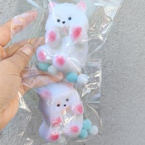 在庫あり 人気商品 スクイーズ ストレス解消おもちゃ 子供向け カワイイ イースターバニー ふわふわ もちもち フィジェット キュート 握る TPR製おもちゃ ふわふわ 餅のような犬 - Product Image 4