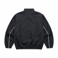 Veste coupe-vent unisexe vintage à rayures latérales, col montant, fermeture éclair intégrale, streetwear technique, vêtements d'extérieur, personnalisable OEM ODM en gros