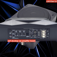 Subwoofer fin de 10 pouces pour voiture, stéréo, 120W RMS, basses puissantes, crête de 1000W, subwoofer actif sous le siège