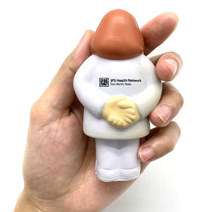 ลูกบอลบีบคลายเครียด PU Foam ปลอดสารพิษ สำหรับแพทย์หญิง พิมพ์โลโก้ได้ ของเล่นบีบเพื่อสุขภาพ สำหรับใช้เป็นของแจก - Product Image 4