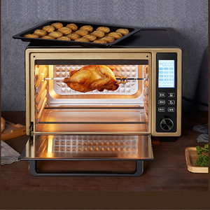 Fourchette rotative en acier inoxydable pour rôtir, ensemble d'axe de rotation, accessoires pour friteuse à air et <span class=keywords><strong>four</strong></span> électrique, pour poulet en bâtonnets et kebabs - Product Image 3