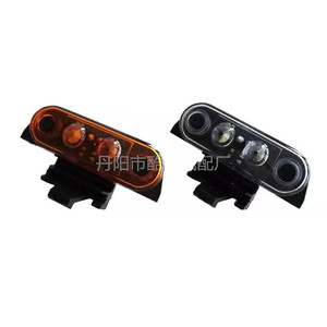 Feu de toit Volvo Truck 21087346 82116545, feu latéral de style européen pour camions de moyenne et lourde capacité, lentille en verre noir, blanc, orange - Product Image 3