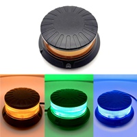 SM819HCB Starker Magnet Mini-Beacon 12 LED ECE R65 TB2 IP6K9K Blau-Gelb Rotierendes Blitzlicht Autodachleuchte 12-24V 3 Jahre Garantie
