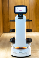 Robot de livraison autonome intelligent ServeBot S1, charge utile 30 kg, évitement d'obstacles 300 points, 4G 5G, recharge automatique, autonomie 12-24h, assistant