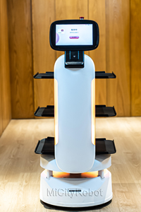 Robot de livraison autonome intelligent ServeBot S1, charge utile 30 kg, évitement d'obstacles 300 points, 4G 5G, recharge automatique, autonomie 12-24h, <span class=keywords><strong>assistant</strong></span> - Product Image 4