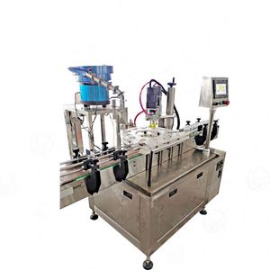 8 Máquina taponadora rotativa automática de alta velocidad Máquina taponadora de un solo cabezal con alimentador - Product Image 1