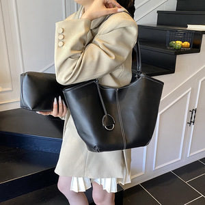 Borsa a Secchiello da <span class=keywords><strong>Donna</strong></span> in Pelle PU Stile Vintage Francese, Grande Capacità per Ufficio, Pendolarismo, Weekend e Shopping - Product Image 4