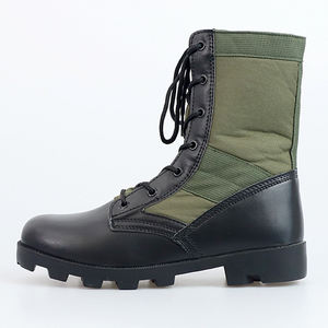 รองเท้าบูททหารลายพรางป่าสำหรับกิจกรรมกลางแจ้ง ทนทานต่อการสึกหรอ กันน้ำ เหมาะสำหรับเดินป่า ทะเลทราย สีเขียวทหาร สำหรับผู้ชาย - Product Image 2