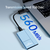 Disque dur SSD portable personnalisé externe 2 To PSSD 560 Mo/s 500 Go 2 To PSSD Disque dur