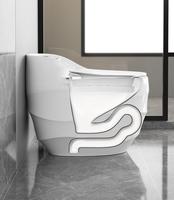 Vente en gros d'articles sanitaires de style moderne directement de l'usine Toilette de salle de bain en forme d'oeuf de couleur une pièce Ensemble de toilette de salle de bain