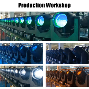 Projecteur à tête mobile 380W 17R à faisceau, DMX512, 14 couleurs, Gobos, prismes, stroboscope, pour DJ, bar, discothèque, mariage, club, scène - Vente directe usine - Product Image 6