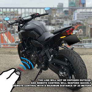 Film intelligent pour <span class=keywords><strong>plaque</strong></span> d'immatriculation de <span class=keywords><strong>moto</strong></span> PNLC Black Vanish, verre caché, teinté noir électrique, pour <span class=keywords><strong>moto</strong></span> simple, taille américaine 7*4 pouces - Product Image 2