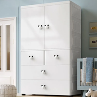 Armoire de rangement convertible épaissie pour vêtements de bébé et d'enfant, idéale pour chambre et hôtel, design moderne et écologique