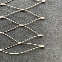 Filet de maille de câble métallique d'acier inoxydable de virole ouverte tissée pour la clôture de sécurité de volière de perroquet d'oiseau de zoo
