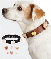Collier pour chien de haute qualité en stock, luxueux, dessin animé, doux, durable, imperméable, réglable, multicolores, DIY, breloques pour animaux de compagnie