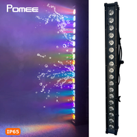 Barre de projecteur LED murale extérieure 18x18W RGBWA+UV 6-en-1 IP65 avec contrôle par pixel DMX pour éclairage architectural de scène et événements