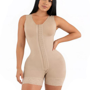 <span class=keywords><strong>Gaine</strong></span> sculptante intégrale post-partum à forte compression en polyester/nylon épais, effet amincissant, type Fajas Colombianas, avec broches - Product Image 4