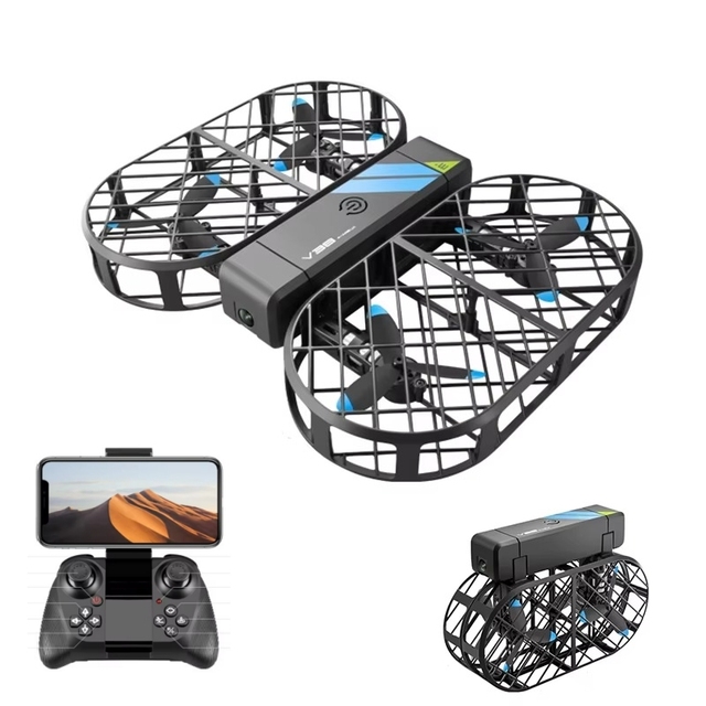 YT V38 Pro Folding Drone 6K HD Camera Aerial Photography WIFI Grid Protection Gesture Photography RC Aircraft Kid's Toy