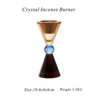 Pot à bougie aromatique en cristal personnalisé pour la décoration de la maison pour Noël, Pâques, anniversaire, prix raisonnable de Hitop