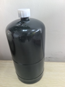 Tanque de Propano Recargable de 16 oz con Certificación DOT, Cilindro de Gas de Acero Verde de 1 lb con Válvula CGA600 para Combustible LP - Product Image 3