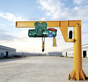 1/2 ton kolomtype elektrische draaibare cantileverkraan, kleine mobiele portaalkraan - Product Image 3
