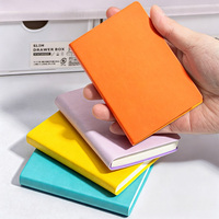 Carnet en cuir souple en gros avec logo gaufré, carnet en similicuir souple personnalisé A7