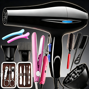 Asciugacapelli Professionale ad Alta Potenza con Ioni Negativi, Aria Calda e Fredda, Diffusore, Pettini per lo Styling, per Uso Domestico e Salone - Product Image 5