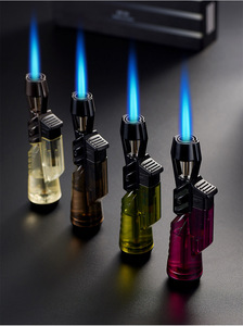 Firepower Xách Tay Refillable Mini Windproof Màu Xanh Máy Bay Phản Lực Ngọn Lửa Ngọn Đuốc Nhẹ Hơn Bán Buôn - Product Image 6