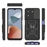 Nouveaux accessoires pour ZTE Blade A54 Voyage 3D Axon 60 Focus Pro étui 360 anneau en métal béquille slide caméra lentille coque de téléphone