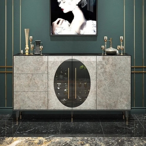 Meuble de rangement multifonctionnel en verre <span class=keywords><strong>Buffet</strong></span> classique Antique à 4 portes en bois <span class=keywords><strong>Buffet</strong></span>/Salle à manger Console de rangement - Product Image 2