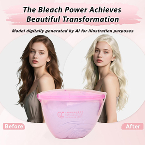 Poudre décolorante pour cheveux SANQI Ocean Blue haute performance, formule anti-goutte, action éclaircissante extra forte, éclaircit jusqu'à 9 niveaux - Product Image 5