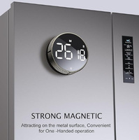 Minuteur de cuisine rotatif magnétique avec écran LCD, minuteur électronique magnétique à piles pour la cuisson