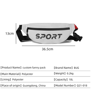 Sac banane personnalisé en nylon imperméable pour femmes et hommes, sacs de jogging pour femmes, sac banane personnalisé, sac banane personnalisé - Product Image 2