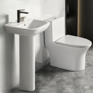 Tùy chỉnh kép Flush không có vành gốm commode WC Trắng phòng tắm nhà vệ sinh bát - Product Image 1
