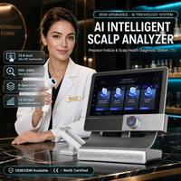 Analyseur de diagnostic du cuir chevelu 2026 avec microscope à zoom 200X, test d'humidité en temps réel, gestion des cheveux, examen du cuir chevelu, utilisation en salon de coiffure