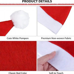 Weihnachts feier Weihnachts mütze verdickte Plüsch Weihnachts mütze - Product Image 5
