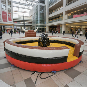 Jeux gonflables mécaniques pour enfants et adultes à prix avantageux, tapis gonflable pour rodéo, taureau gonflable à vendre - Product Image 1